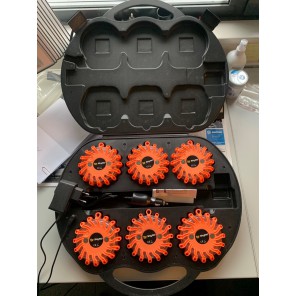 6 stk oppladbare varsellys