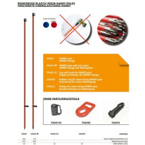 HANDY RØD, 160*1,5 cm plast forsterket med fiber