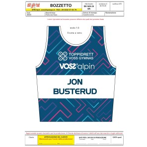 Alpin startnummer MANN monoelastisk.